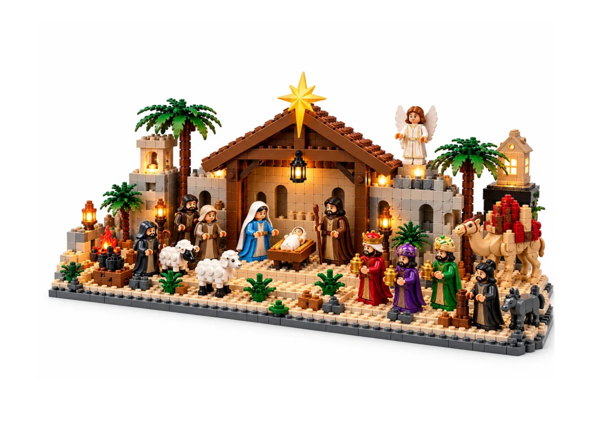 AmenBricks Nativity Set