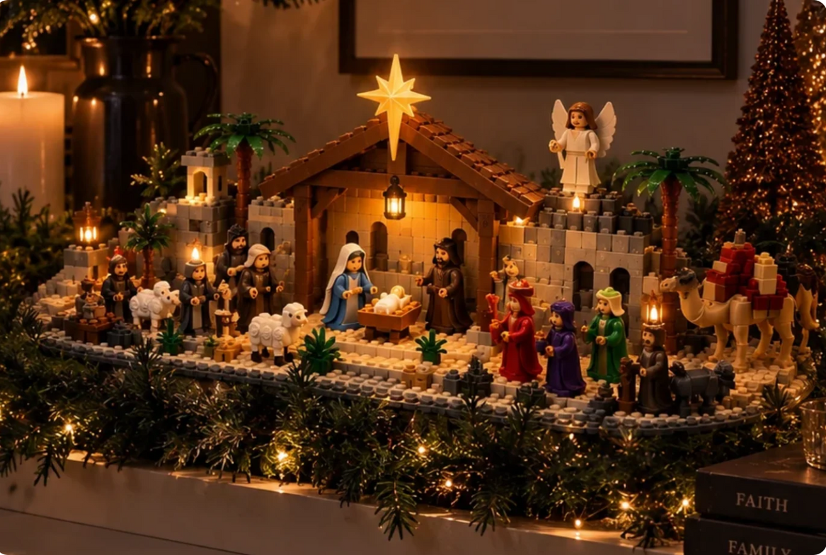 AmenBricks Nativity Set